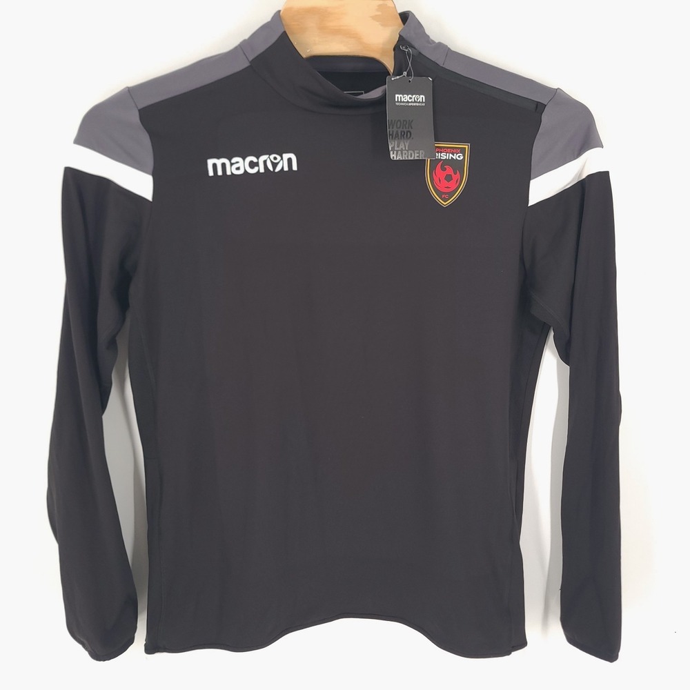Macron Phoenix Rising FC Jacket Black Adult 2XL XXL Soccer Anthem Full Zip USL